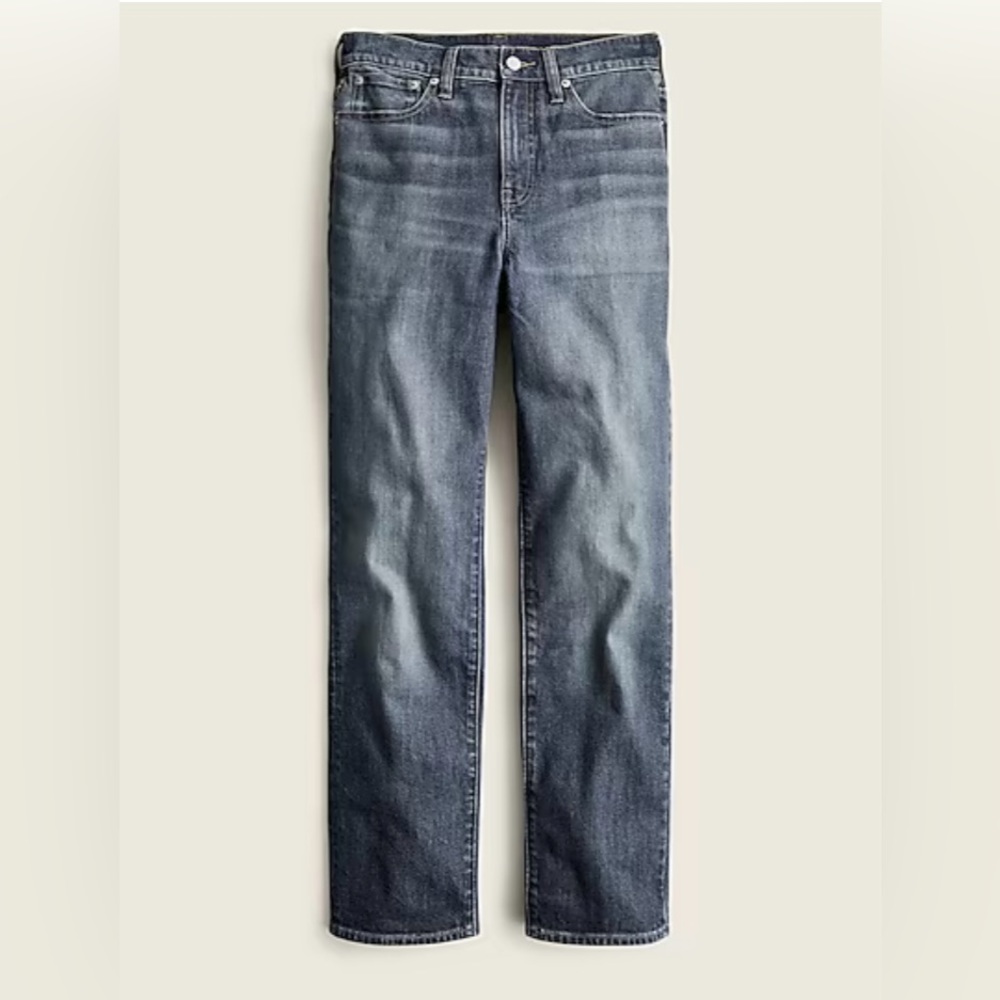 J. Crew Tall high-rise '90s classic straight jean in Buoy wash, size 28 Tall